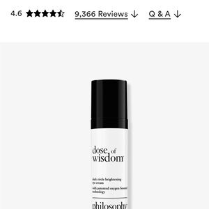 Philosophy Dose of Wisdom Eye Cream - Black and White